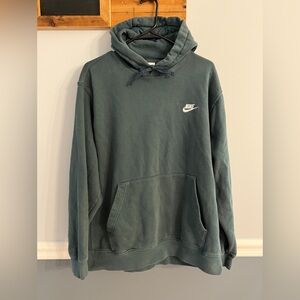 Nike Hoodie XL Green Pullover Swoosh Logo Athleisure